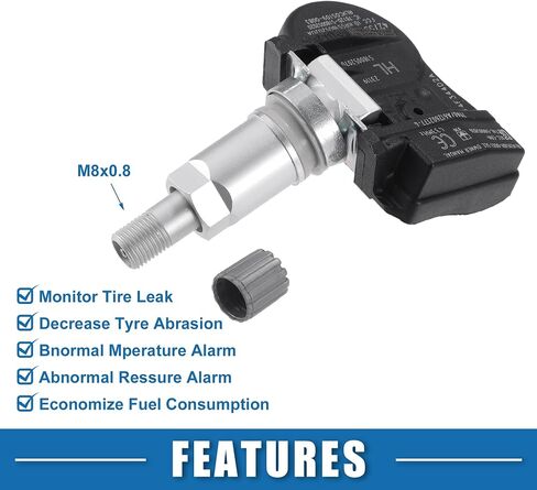 Tire Pressure Sensor TPMS for Honda Pilot 2016-2021 Metal Silver Tone (Set of 4) in Saudi Arabia