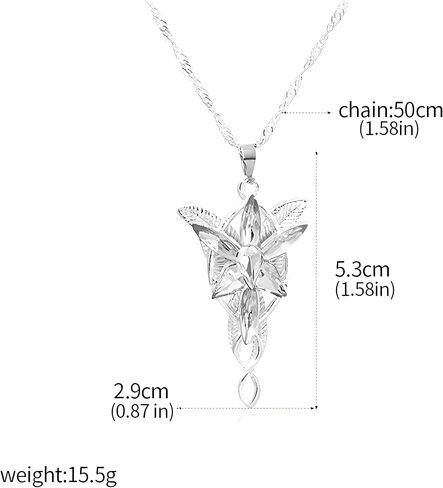 SONGCHANGJEWELRY Narsil Broken Sword Necklace - LOTR Lord Power Pendant - Gothic Cosplay Jewelry Accessories Gift for Man Woman Fans in Kuwait
