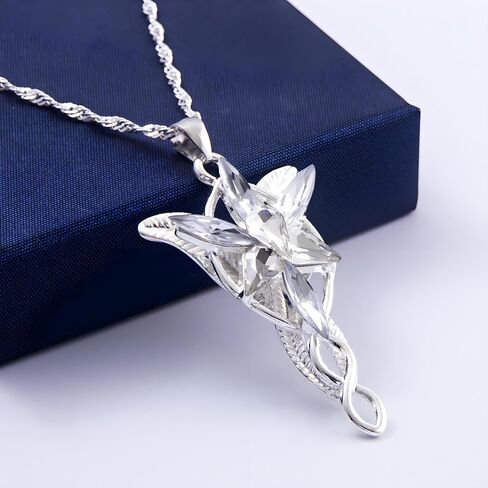 SONGCHANGJEWELRY Narsil Broken Sword Necklace - LOTR Lord Power Pendant - Gothic Cosplay Jewelry Accessories Gift for Man Woman Fans in Kuwait