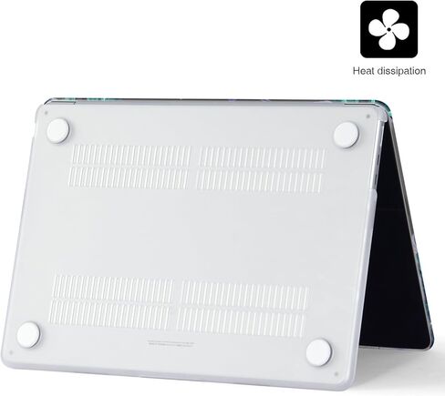 حافظة صلبة EooCoo متوافقة مع جهاز MacBook Air الجديد مقاس 13.6 بوصة 2024-2022 M3 A3113 A2681 M2 مع شاشة Retina، حافظة بلاستيكية صلبة + غطاء جلدي للوحة المفاتيح TPU + واقي شاشة - وردي in Kuwait
