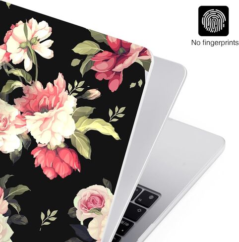 حافظة صلبة EooCoo متوافقة مع جهاز MacBook Air الجديد مقاس 13.6 بوصة 2024-2022 M3 A3113 A2681 M2 مع شاشة Retina، حافظة بلاستيكية صلبة + غطاء جلدي للوحة المفاتيح TPU + واقي شاشة - وردي in Kuwait