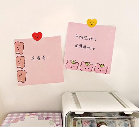 Milk Bear Note Paper Cute Notepad 220 Sheets to Do List Daily Check List Notepad 2 Packs Cartoon School Supplies in Saudi Arabia