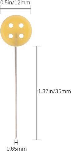 LUTER 200pcs Flat Button Head Pins with a Storage Box Assorted Colors Decorative Pins for Dressmaker Craft Sewing Projects in Saudi Arabia