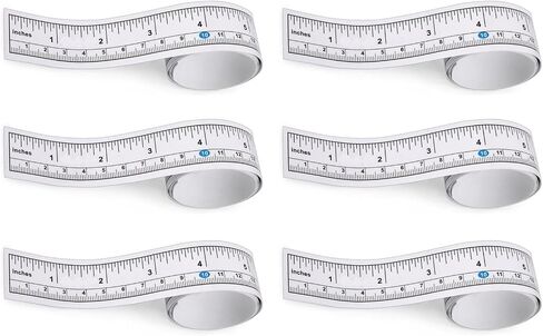 Self Adhesive Measuring Ruler Tape 36 inches/90cm, Double Scale Large and Clear Markings in Inches/cm for Sewing, Drafting and Work Bench Ruler (6 Pack) in Saudi Arabia
