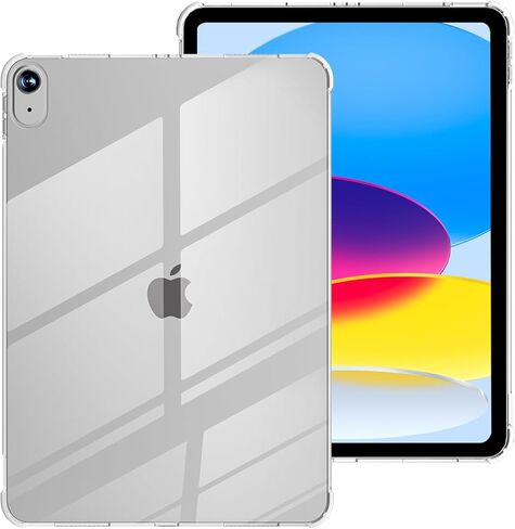 حافظة لجهاز iPad 10th Generation 2022 iPad 10 حافظة شفافة مقاس 10.9 بوصة، حافظة واقية شفافة وناعمة من مادة TPU (شفافة) in Kuwait