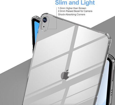 حافظة لجهاز iPad 10th Generation 2022 iPad 10 حافظة شفافة مقاس 10.9 بوصة، حافظة واقية شفافة وناعمة من مادة TPU (شفافة) in Kuwait