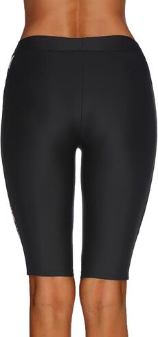 شورت سباحة حريمي من Ekouaer مصنوع من قماش كابريس للأشعة فوق البنفسجية، سروال سباحة للحماية من الطفح الجلدي، مقاس S-XXL in Saudi Arabia