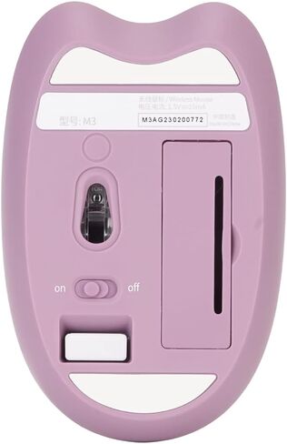 ماوس Gugxiom Cat اللاسلكي، ماوس لطيف 2.4G، ماوس Kawaii، ماوس خفيف الوزن بدون صوت، ماوس محمول 3 مستويات DPI، مع جهاز استقبال USB، للكمبيوتر المحمول M3 (بني) in Kuwait