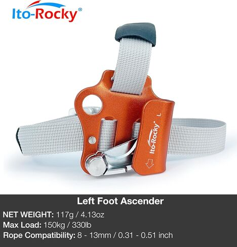 Foot Ascender Riser - Rope Climbing Equipment for SRT Climbing & Tree Arborist Climbing Device in Saudi Arabia
