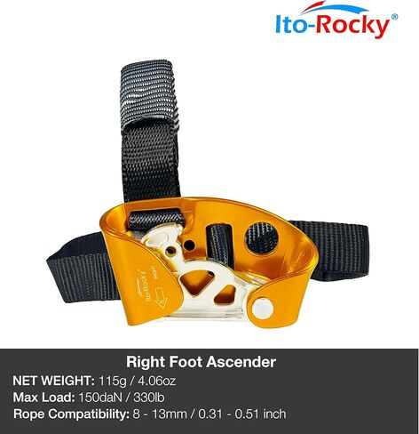 Foot Ascender Riser - Rope Climbing Equipment for SRT Climbing & Tree Arborist Climbing Device in Saudi Arabia