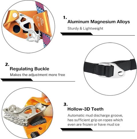 Foot Ascender Riser - Rope Climbing Equipment for SRT Climbing & Tree Arborist Climbing Device in Saudi Arabia