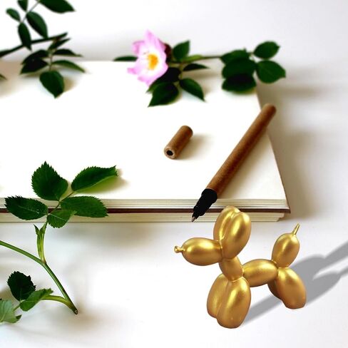 Balloon Dog Miniature Art Animal Small Statue，Resin Balloon Dog Sculpture - Modern Desktop Ornament Decoration Cute Animal Crafts Figurine Balloon Dog(Pink) in Saudi Arabia