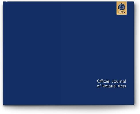 National Notary Association Basic Notary Journal - Essential Softcover Journal with Complimentary Privacy Guard Included - 122 Pages with 488 Labeled Entry Fields – 10 7/8" W x 8 7/16" H - Blue… in Saudi Arabia