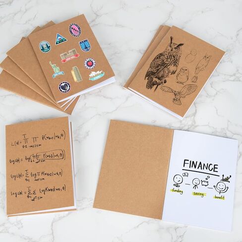 100 Pack Black Kraft Notebooks Unlined Mini Kraft Paper Notebook 52 Pages A6 Mini Blank Notebooks Bulk, Student Paper Journals Composition Notebooks for Classroom Teacher Supplies, 4.1 x 5.7 Inch in Saudi Arabia