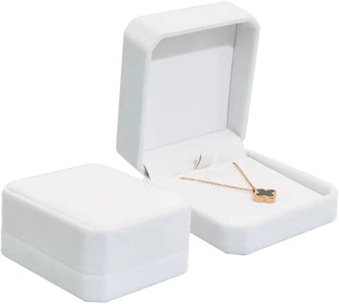 Bracelet Box Gift Set of 2 White Velvet Bracelet Gift Box Bangle Display Jewelry Box in Saudi Arabia