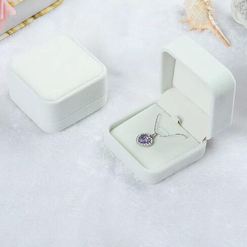 Bracelet Box Gift Set of 2 White Velvet Bracelet Gift Box Bangle Display Jewelry Box in Saudi Arabia