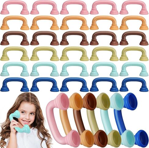 Shappy 48 Pcs Colorful Whisper Reading Phones Auditory Feedback Hear Myself Sound Phone Speech Therapy Toy Tool for Classroom Accelerate Reading Fluency Comprehension and Pronunciation(Morandi Color) in Saudi Arabia