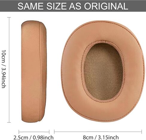 Replacement Ear Pads for Skullcandy Crusher Wireless/Evo/Hesh ANC/EVO/Crusher ANC, Headphones Ear Cushions Covers for Skullcandy Venue Wireless ANC Headset Accessories Ear Cups Repair Parts Brown in Saudi Arabia