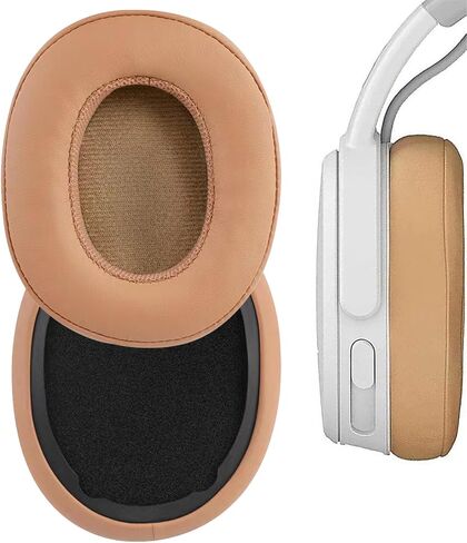 Replacement Ear Pads for Skullcandy Crusher Wireless/Evo/Hesh ANC/EVO/Crusher ANC, Headphones Ear Cushions Covers for Skullcandy Venue Wireless ANC Headset Accessories Ear Cups Repair Parts Brown in Saudi Arabia