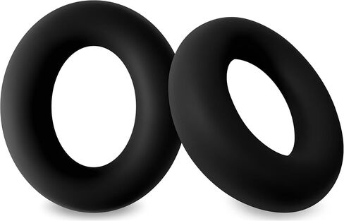 Geiomoo Silicone Earpads for Anker Soundcore Space Q45, Anker Soundcore Space One Headphones, Replacement Ear Cushions Cover (Black) in Saudi Arabia