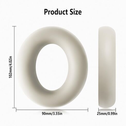 Geiomoo Silicone Earpads for Anker Soundcore Space Q45, Anker Soundcore Space One Headphones, Replacement Ear Cushions Cover (Black) in Saudi Arabia