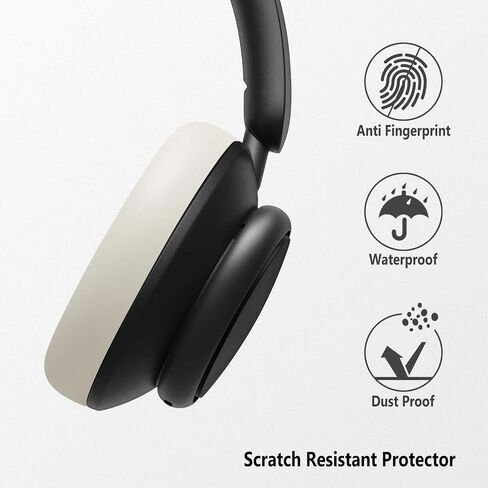 Geiomoo Silicone Earpads for Anker Soundcore Space Q45, Anker Soundcore Space One Headphones, Replacement Ear Cushions Cover (Black) in Saudi Arabia