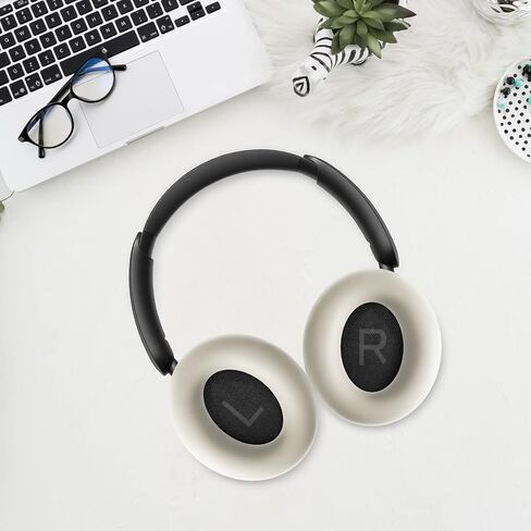 Geiomoo Silicone Earpads for Anker Soundcore Space Q45, Anker Soundcore Space One Headphones, Replacement Ear Cushions Cover (Black) in Saudi Arabia