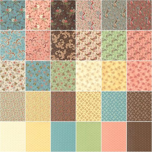 Dinah's Delight Charm Pack by Betsy Chutchian; 42-5 Inch Precut Fabric Quilt Squares in Saudi Arabia