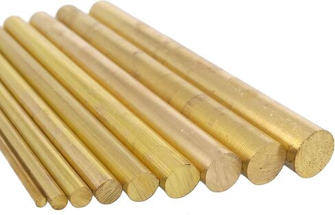 9pcs 2mm-10mm Dia. 100mm Long H59 Brass Bar Round Rod Cylinder Assortment Kit in Kuwait