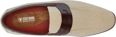 Stacy Adams Men's Gill Saddle Slip On Loafer, Sand Multi, 9 in Saudi Arabia