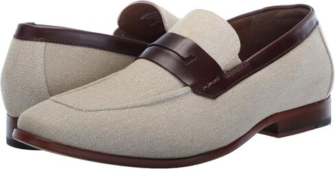 Stacy Adams Men's Gill Saddle Slip On Loafer, Sand Multi, 9 in Saudi Arabia