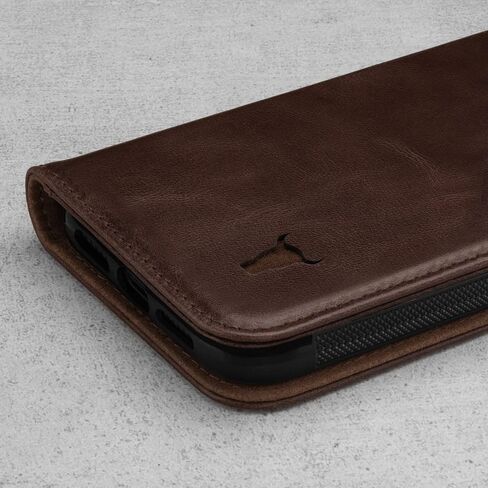 TORRO Leather Case Compatible with iPhone 11 – Genuine Leather Wallet Case/Cover with Card Holder and Stand Function (Black) in Saudi Arabia