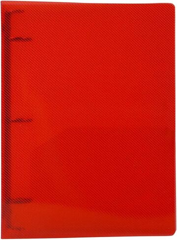 JAM PAPER Plastic 1 inch Mini Binder - Clear 3 Ring Binder - Sold Individually in Saudi Arabia