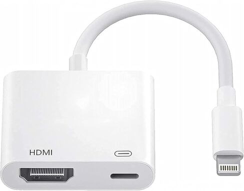 [Apple MFi Certified] Apple Lightning to HDMI Adapter for TV, 1080P Lightning to Digital AV Adapter with Charging Port, 4K Sync Screen Converter to iPhone 14 13 12 11 XS XR X 8 for TV Project Monitor in Saudi Arabia