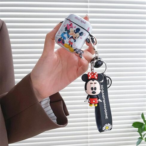 OINbxw for Airpod Case Cover, Airpod Case Personalized Custom with Lanyard Keychain Cool Cartoon Cute Anime Design Series Airpod Case for Women Girls Wireless Airpod 2 Case (Mickey) in Saudi Arabia