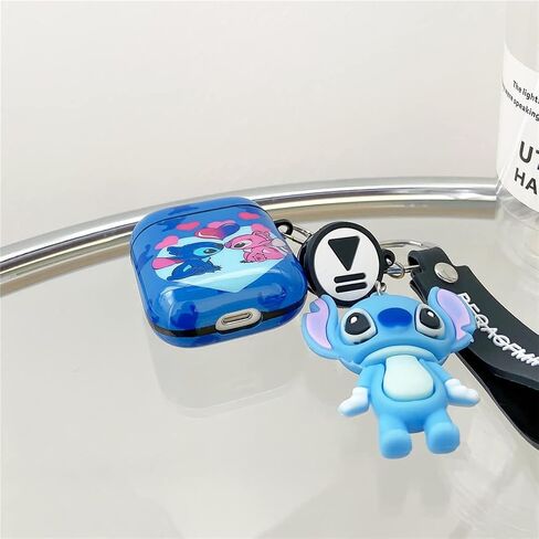 OINbxw لتغطية حافظة Airpod، حافظة Airpod مخصصة مع سلسلة مفاتيح قصيرة، حافظة Airpod من سلسلة تصميم الرسوم المتحركة اللطيفة للنساء والفتيات، حافظة Airpod 2 اللاسلكية (ميكي) in Kuwait
