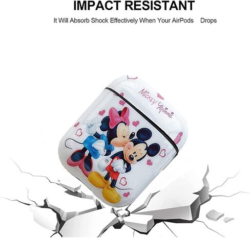 OINbxw for Airpod Case Cover, Airpod Case Personalized Custom with Lanyard Keychain Cool Cartoon Cute Anime Design Series Airpod Case for Women Girls Wireless Airpod 2 Case (Mickey) in Saudi Arabia