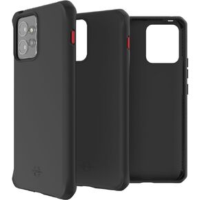 Itskins Spectrum Solid Protective Phone Case Compatible with Motorola ThinkPhone, Slim Hybrid Case, Anti-Slip, Heavy Duty Shockproof Cover, Military Phone Case | Black