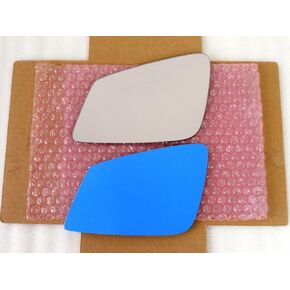 Mirror Glass with Adhesive for Fitting Over Auto-Dimming Mirror for Various BMW Models - Driver Side View Left LH - Check Size and Pictures