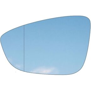 Right Passenger Side Heated Mirror Glass Compatible with Passat 2013-2018, Jetta 2011-2018, Beetle 2012-2019 Replace#: 3C8 857 522