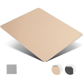 Metal Mouse Pad,Aluminum Mouse Pad,Hard Silver Metal Aluminum Mouse Pad,Office and Gaming Metal Aluminum Mouse Pad,20 * 24cm,Gold