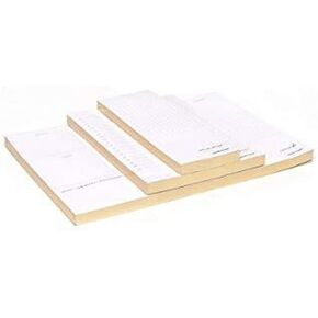 Russell+Hazel In Due Time Notepad Set, White with Gilded Edges, 3 Notepads, 80 Sheets Each (27619)