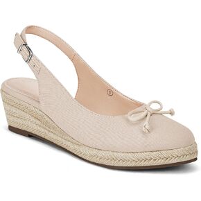 Coutgo Womens Closed Toe Espadrilles Wedges Shoes Platform Slingback Mid Low Heel Canvas Bow Dress Sandals