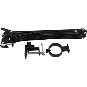 Microscope Articulated Arm Stand 360° Rotation Adjustable Microscope Arm Telescopic Folding Microscope Mount for Industrial Camera