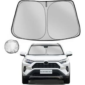 Windshield Sun Shade for Toyota 4Runner 2010-2024 4-Runner SUV Foldable Sun Sunshade for Car Front Window Blocks UV Rays and Heat Automotive Interior Protector Custom Fit Accessories