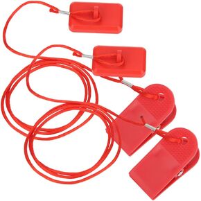 2 Pcs Running Machine Key, Running Machine Safety Switch Lock Magnet Key Universal Accessory Rectangle Clip