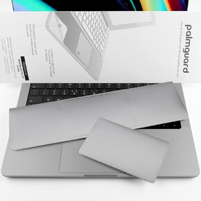 Batianda Trackpad Cove Skin for MacBook Pro 16 Inch Model A2485 M1 Pro /M1 Max (2021 Release M1), Half Body Palm Guard Rest with Touch Pad Protector, Space Grey