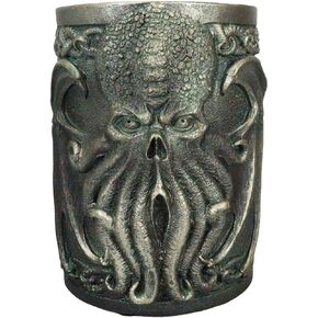 Ebros Legends Fantasy Sea Marine Mythology Call Of Cthulhu Kraken Monster حامل أدوات مكتبية تمثال منظم مكتب سطح المكتب قلم رصاص فرشاة مكياج حامل الغرور النحت