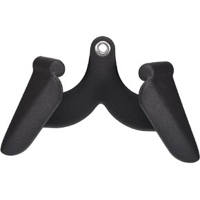 uxcell LAT Pull Down Bar, Gym Fitness Pulldown T-bar V-bar for Rowing Cable Machine Attachment, Back Tricep Strength Training Close Grip Handle