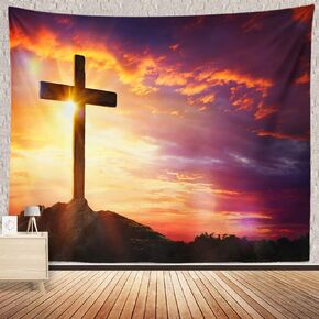 BULOR 40X60inch Castle Night Children Tapestry, Fairy Night Blue Firework Dreamy Wall Hangings Tapestry for Kids Baby Birthday Bedroom Living Room Dorm Man Cave Background